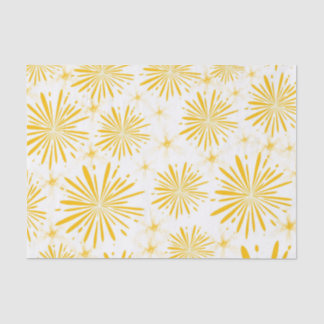 Papel De Seda Impresión amarilla brillante