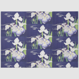 Papel De Seda Impresión artística de Iris japonés vintage de Kog