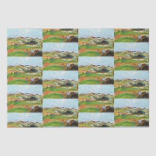 Papel De Seda Impresión artística vintage del paisaje de Gauguin