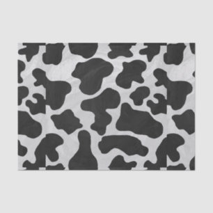 Papel De Seda Impresión blanco y negro de la vaca