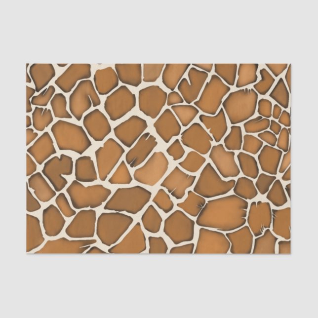 Papel De Seda Impresión con patrones de Giraffe Fur (Anverso)