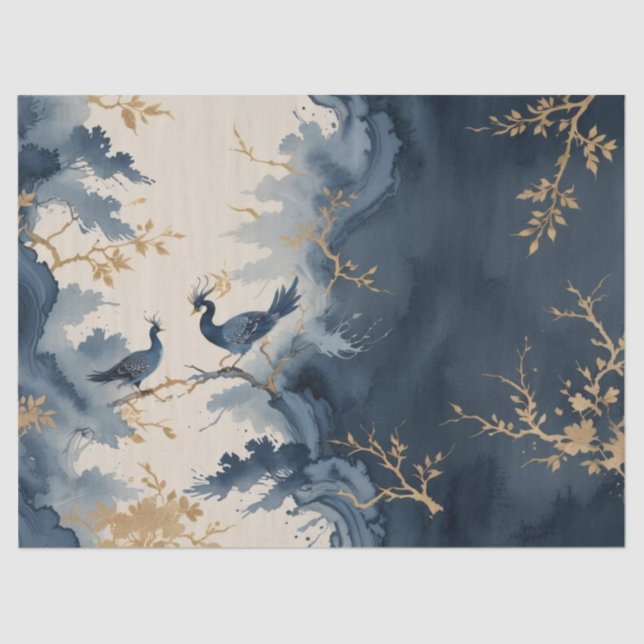 Papel De Seda Impresión de arte asiático (Anverso)