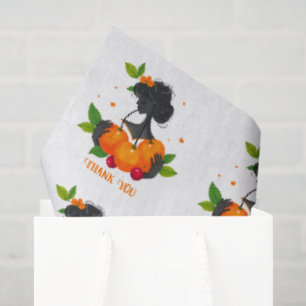 Papel De Seda Impresión de arte de frutas - Gracias - Chica cítr