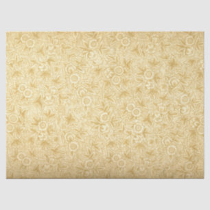 Papel De Seda Impresión de bonito patrón floral amarillo antiguo