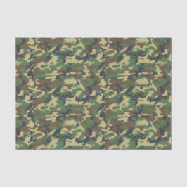 Papel De Seda Impresión de camo militar de Woodland