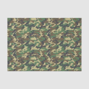 Papel De Seda Impresión de camo militar de Woodland