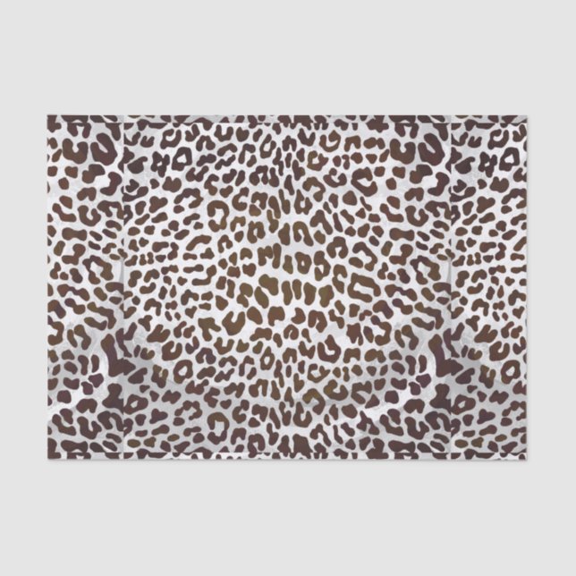 Papel De Seda Impresión de chocolate leopardo (Anverso)