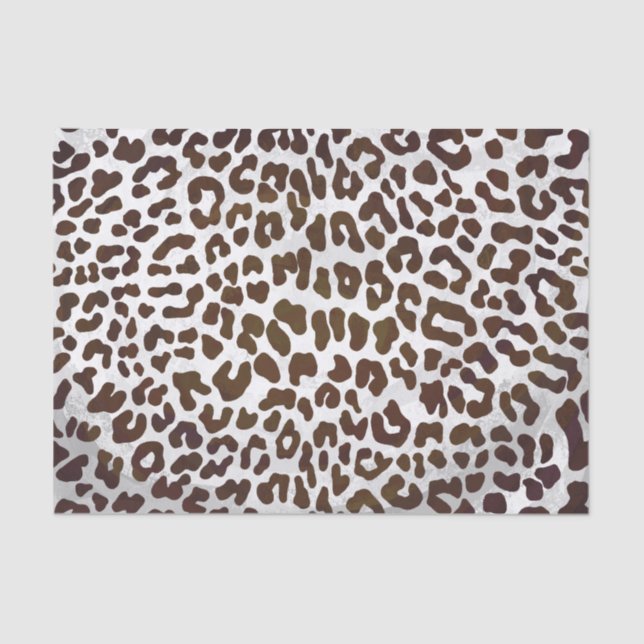 Papel De Seda Impresión de chocolate leopardo (Anverso)