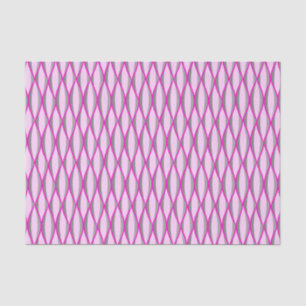 Papel De Seda Impresión de cinta de medio siglo - rosa y gris / 
