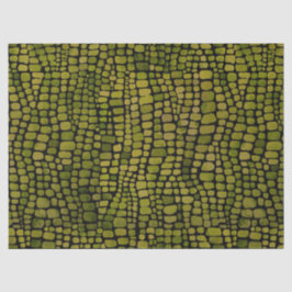 Papel De Seda Impresión de cocodrilo acuático