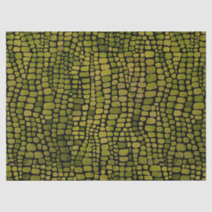 Papel De Seda Impresión de cocodrilo acuático