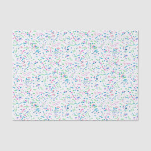 Papel De Seda Impresión de confetti pastel