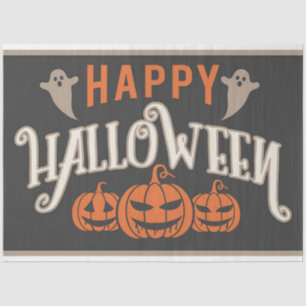 Papel De Seda Impresión de desalojo de Vintage Happy Halloween