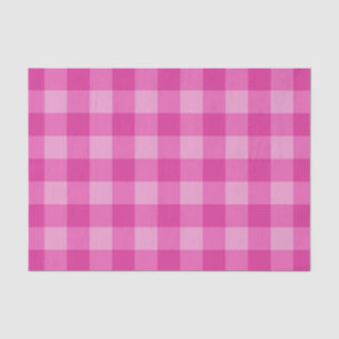 Papel De Seda Impresión de estampado de cuadros escoceses rosa c
