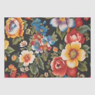 Papel De Seda Impresión de Flor Italiana Decoupage / 