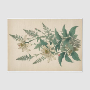 Papel De Seda Impresión de flores silvestres vintage