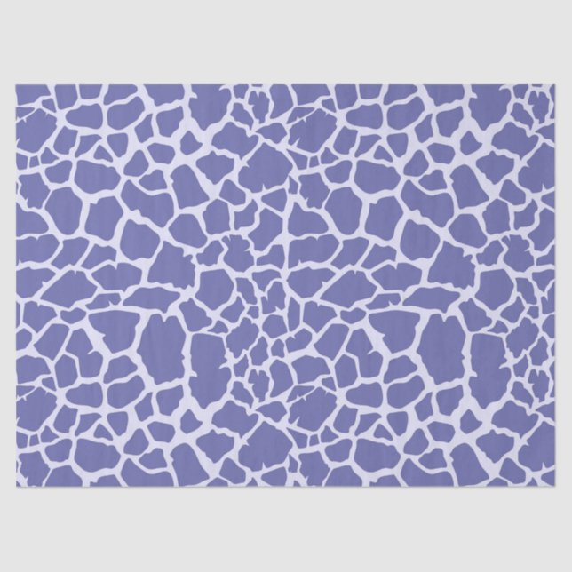 Papel De Seda Impresión de guijarros de perwinkle (Anverso)