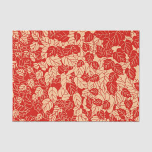 Papel De Seda Impresión de hojas japonesas, Naranja mandarín