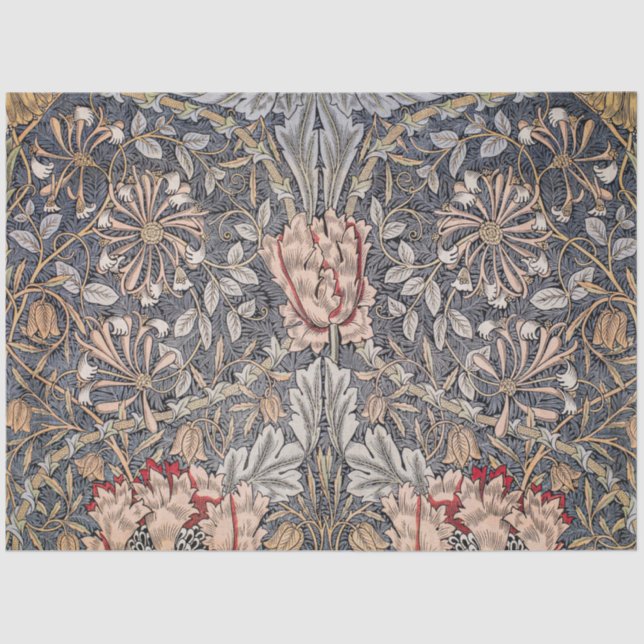 Papel De Seda Impresión de honeysuckle (por William Morris) (Anverso)