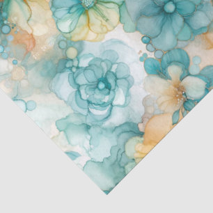 Papel De Seda Impresión de Ilustracion de tinta de alcohol amari