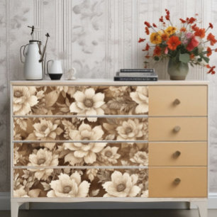 Papel De Seda Impresión de la descomposición de la elegancia flo