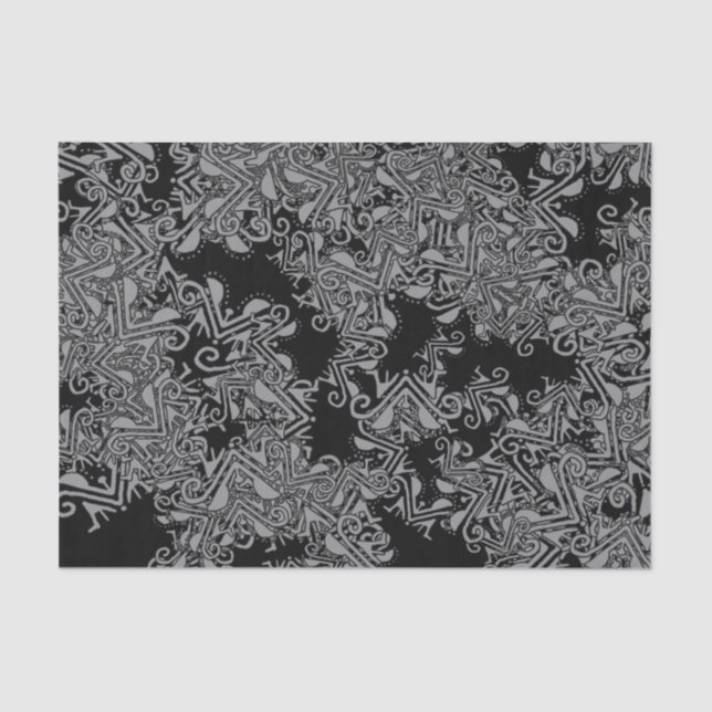 Papel De Seda Impresión de la elegancia del tribalismo moderno (Anverso)