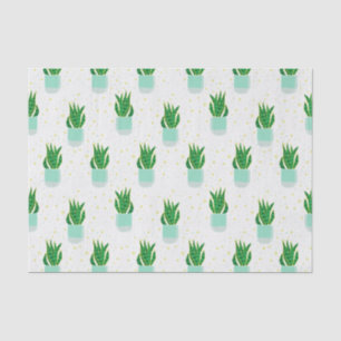 Papel De Seda Impresión de la planta de serpientes de Sansevieri