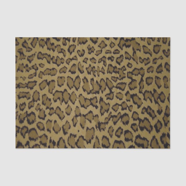 PAPEL DE SEDA IMPRESIÓN DE LEOPARDO ANIMAL (Anverso)