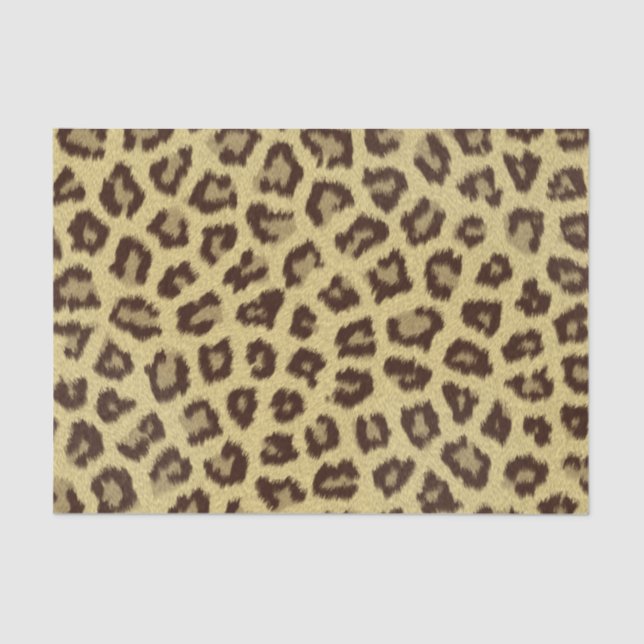 Papel De Seda Impresión de leopardo/chita (Anverso)