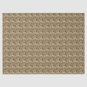 Papel De Seda Impresión de leopardo con estilo de esbozo clásico