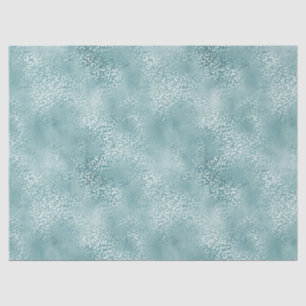 Papel De Seda Impresión de leopardo del glam azul Aqua