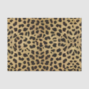 Papel De Seda Impresión de leopardo natural