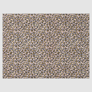 Papel De Seda Impresión de leopardo negro color rosa Rubor  