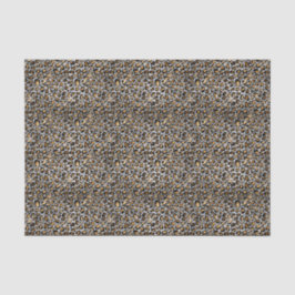 Papel De Seda Impresión de leopardo pequeño metálico de Glam