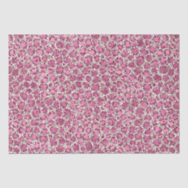 Papel De Seda Impresión de leopardo Purpurina Glitzy Glam Girly 