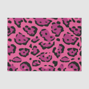 Papel De Seda Impresión de leopardo rosa