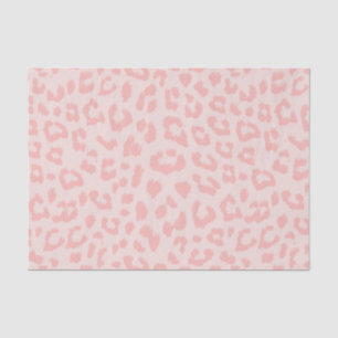 Papel De Seda Impresión de leopardo rosa de Rubor pálido