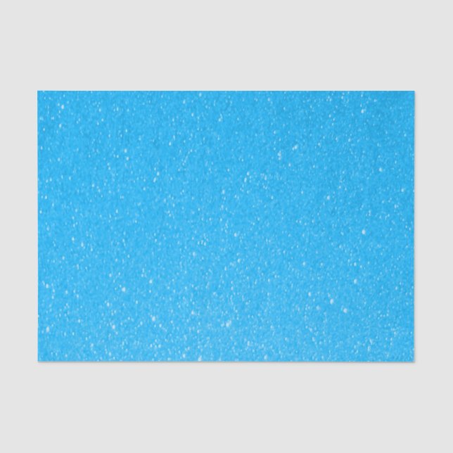 Papel De Seda Impresión de Purpurina azul de bebé blanda (Anverso)