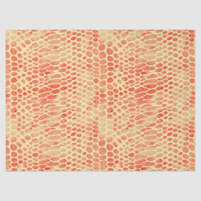 Papel De Seda Impresión de serpientes acuarelas (Anverso)