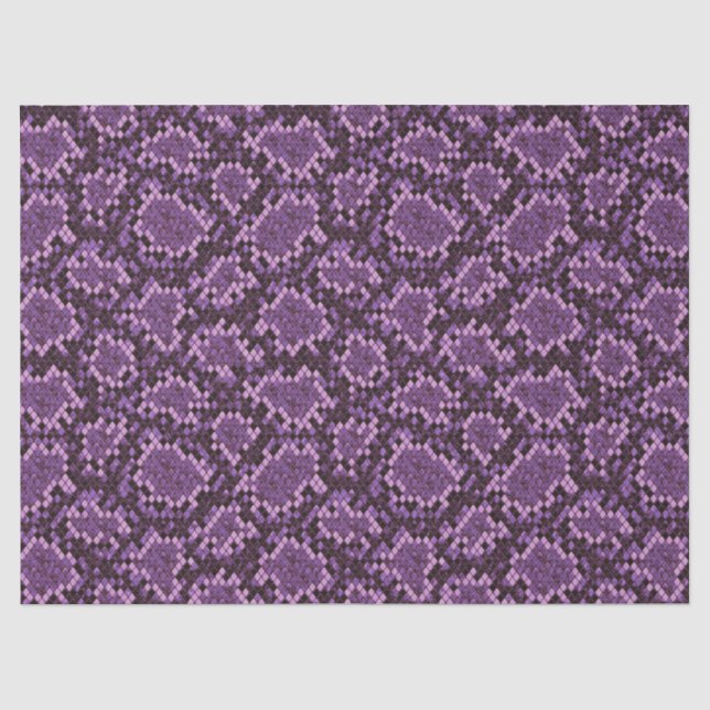 Papel De Seda Impresión de serpientes moradas (Anverso)