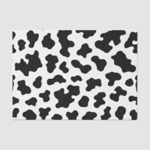 Papel De Seda Impresión de vaca en blanco y negro