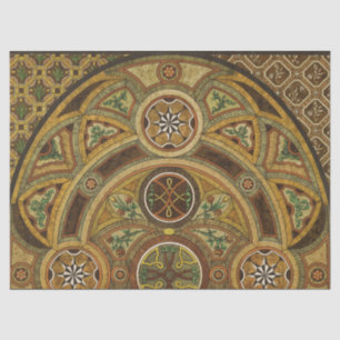 Papel De Seda Impresión decorativa de madera antigua