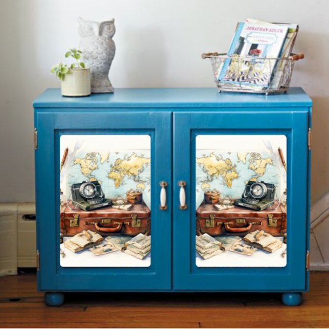 Papel De Seda Impresión del tema de viaje del mapa antiguo (Subido por el creador)