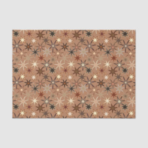 Papel De Seda Impresión estelar moderna, café marrón y beige
