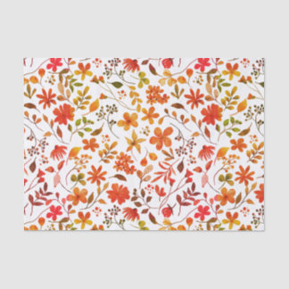 Papel De Seda Impresión floral acuarela pequeña
