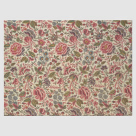 Papel De Seda Impresión floral de color vintage