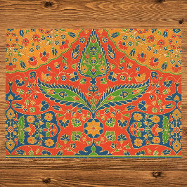 Papel De Seda Impresión floral persa decorativa