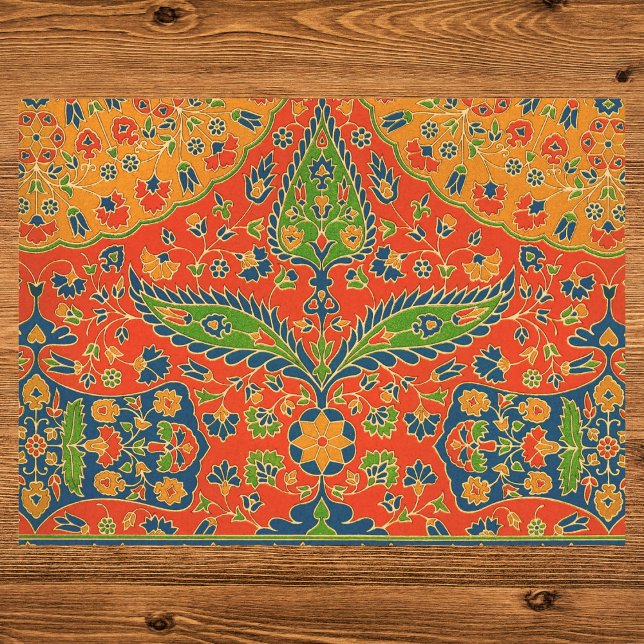 Papel De Seda Impresión floral persa decorativa (Subido por el creador)