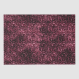 Papel De Seda Impresión Glam Burgundy Leopard