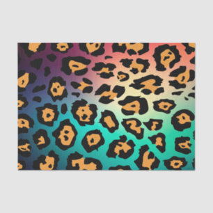 Papel De Seda Impresión moderna de leopardo